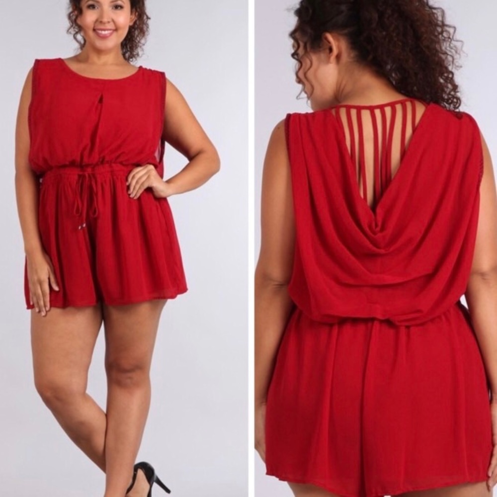 PLUS Red Romper